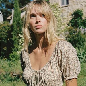 Christy Dawn Brynne Dress in Crème Strawberry